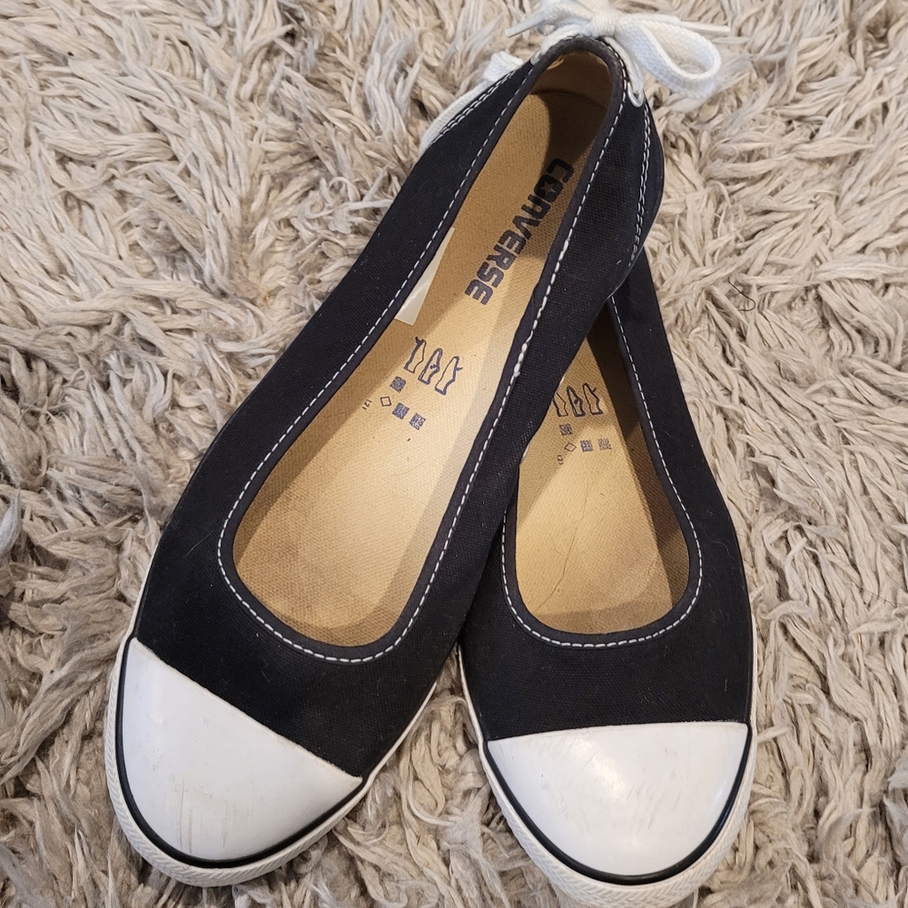 Converse black casual slip ons